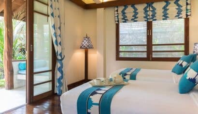 024 Villa lipa noi 6 – Guest twin bedroom