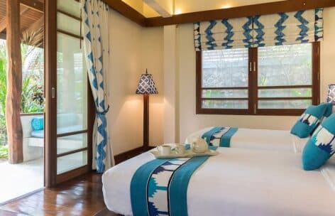 024 Villa lipa noi 6 – Guest twin bedroom