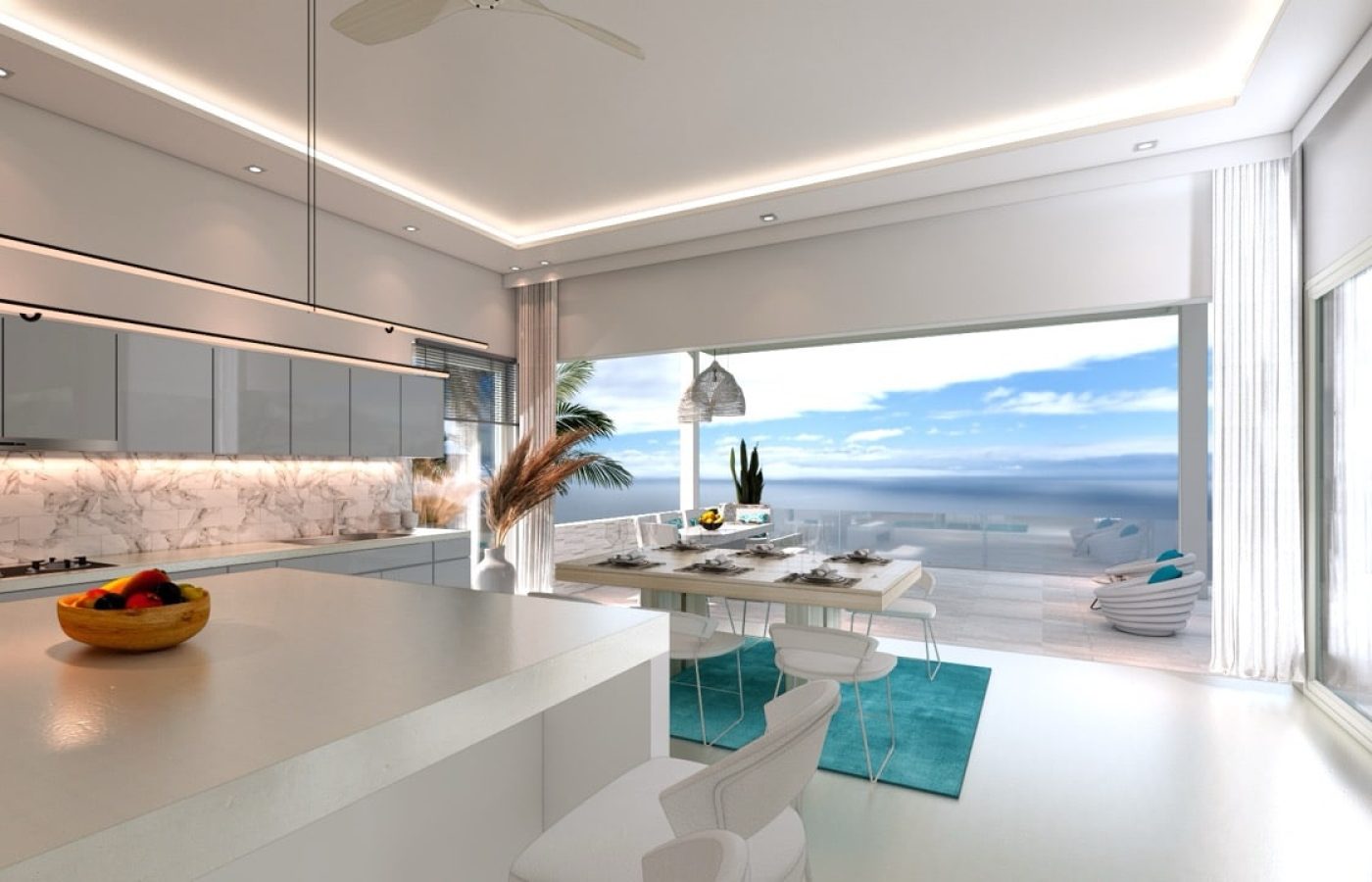 Andrea plot B kitchen sea view - dimensioni grandi